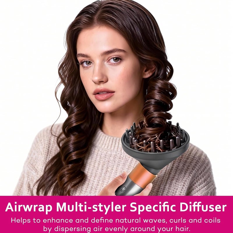 MengTiger Diffuser Attachment for Dyson Airwrap Styler - Enhanced Curl Definition, Quick Dry Technology, Compatible with Dyson Airwrap Attachments - Image 2